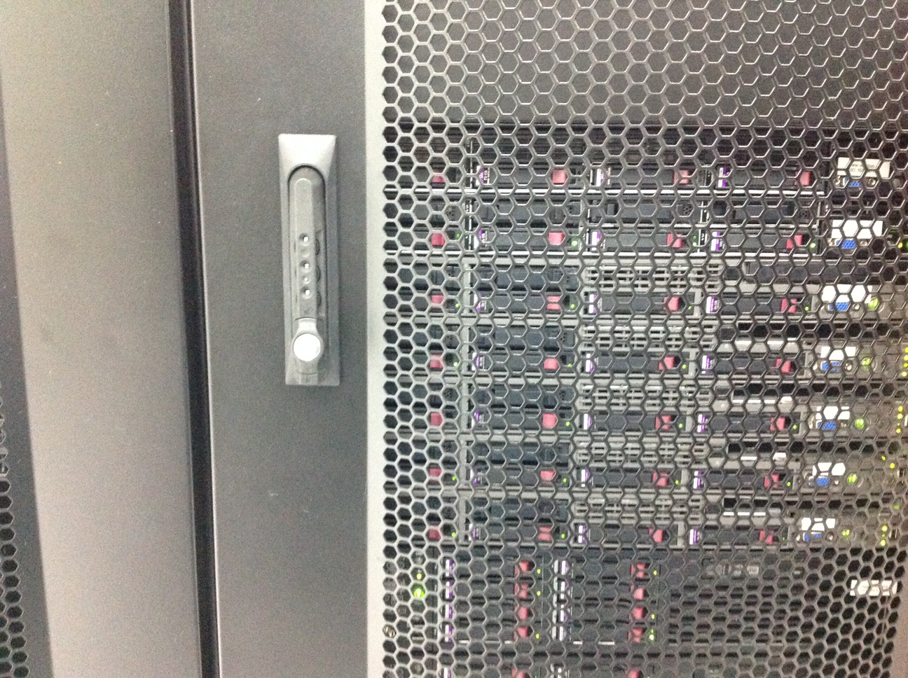 Up close view of a colocation server at a Hivelocity colo facility.